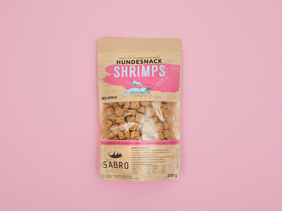 Hundesnack Shrimps