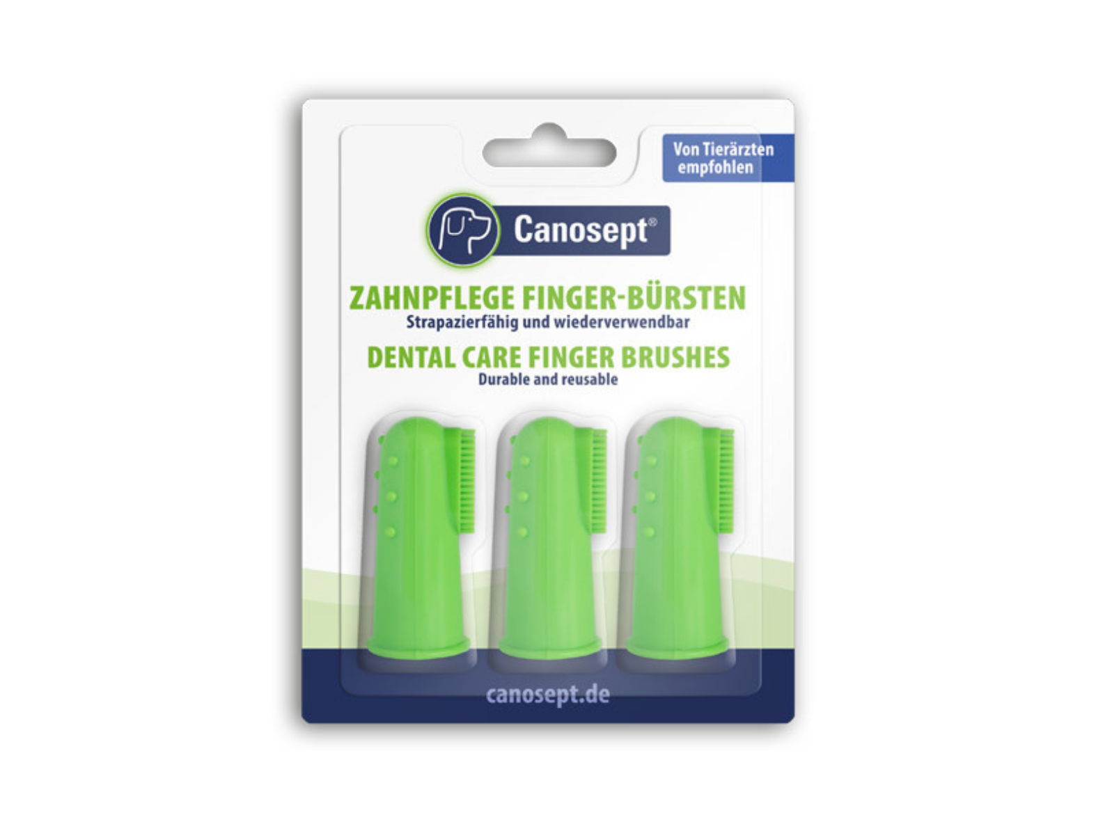 Hundezahnbürsten - 3er Pack Fingerzahnbürsten Canosept