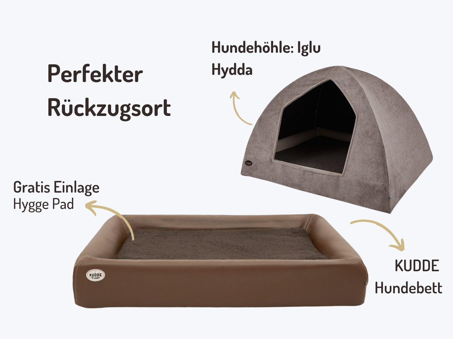 Hundehöhlen-Bundle | KUDDE + Iglu Hydda